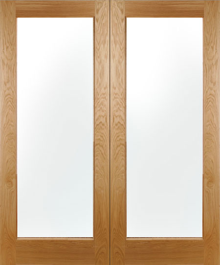 Pattern 20 External Oak French Doors